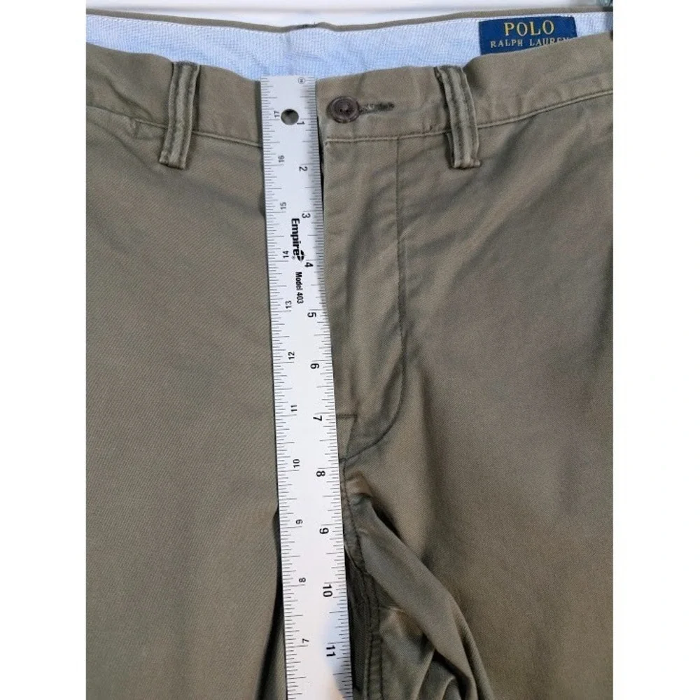 POLO RALPH LAUREN Chino Pants Men's 32x30 (Fits 34x29.5) Olive Stretch Straight